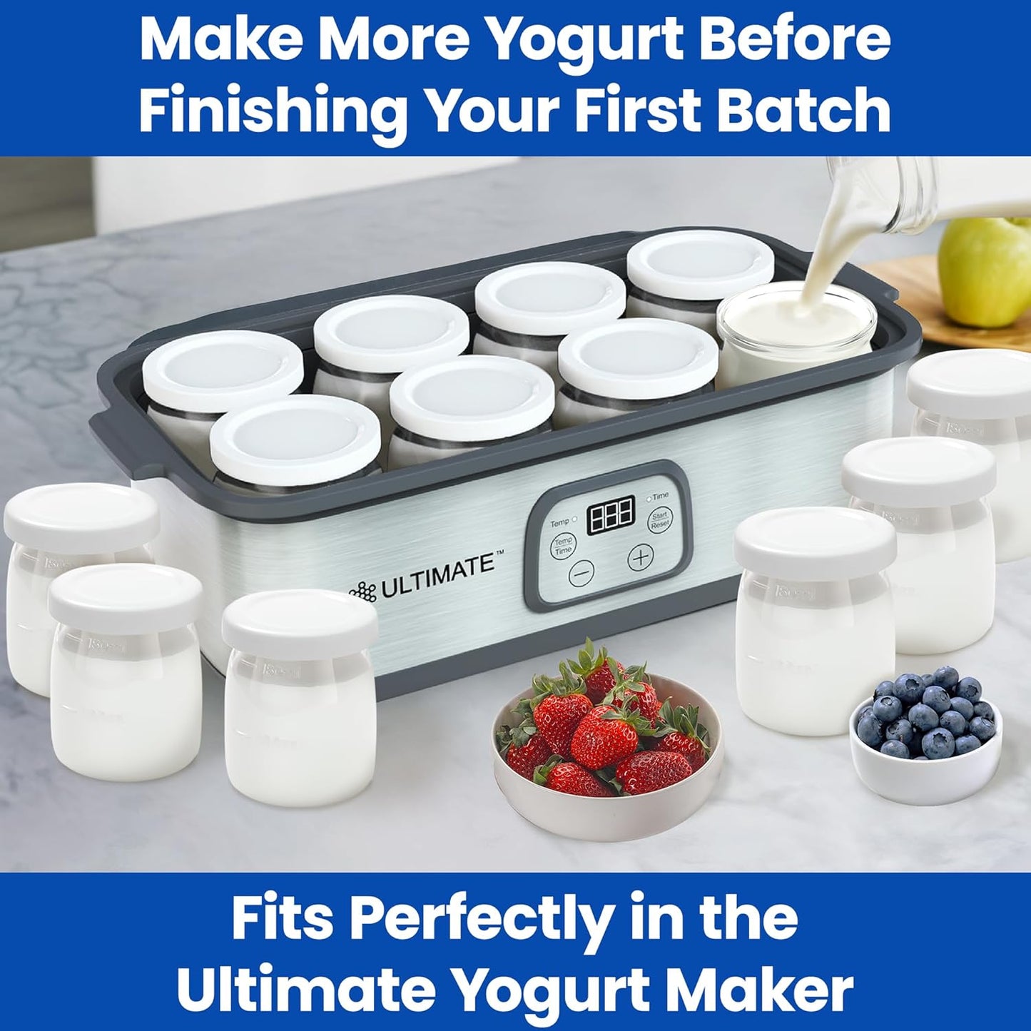 8 pieces Ultimate Yogurt Jars (6oz each)