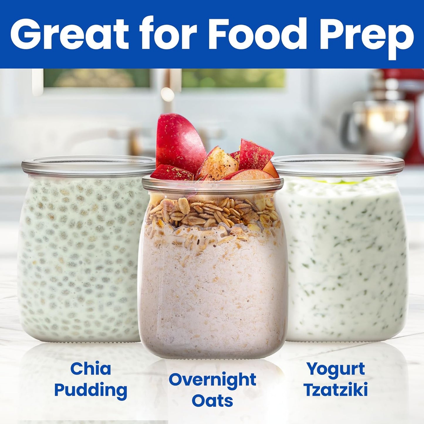 8 pieces Ultimate Yogurt Jars (6oz each)