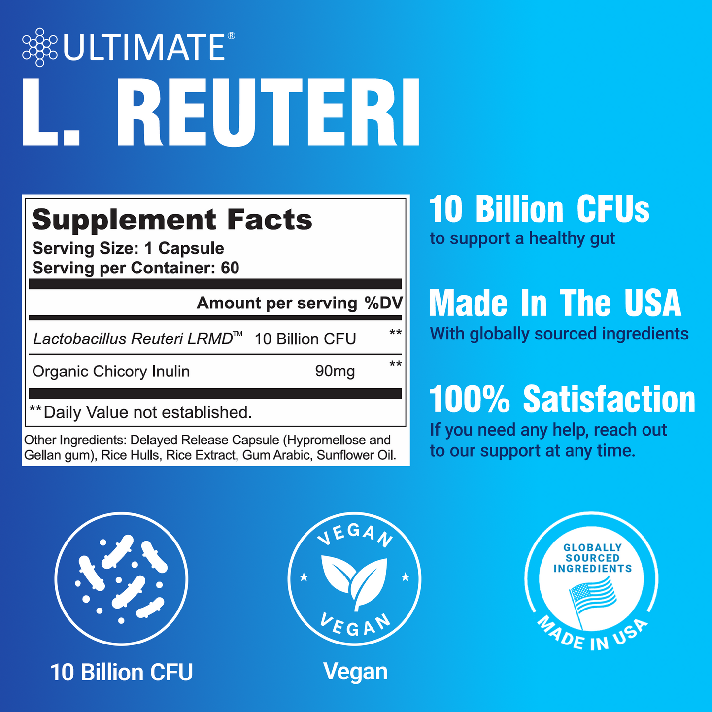 Ultimate L. Reuteri Probiotic Capsules