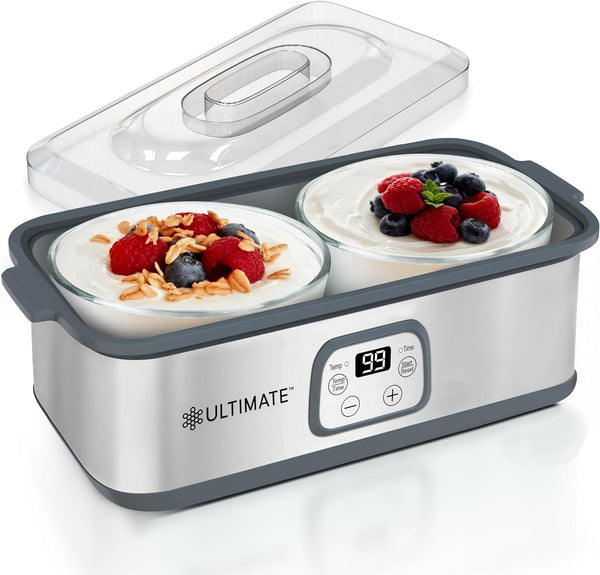 Ultimate Probiotic Yogurt Maker with 2 pieces 1-Quart Containers