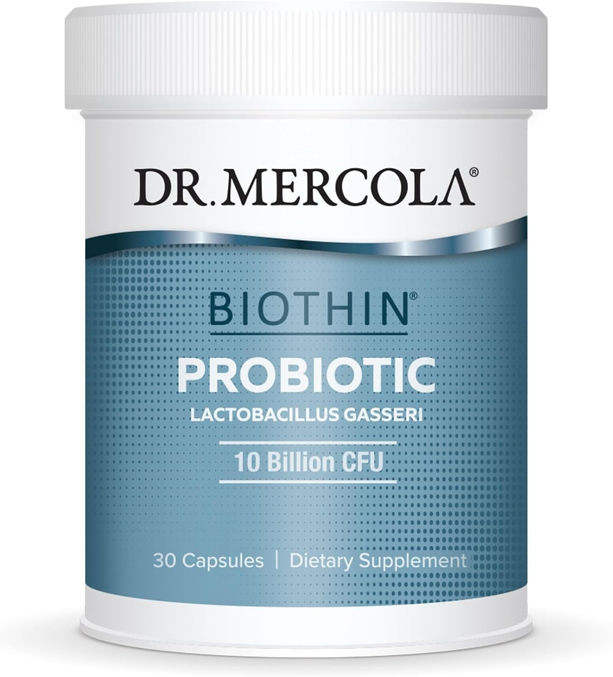 Dr. Mercola Biothin Probiotic Lactobacillus gasseri 10 Billion CFU, 30-capsule bottle