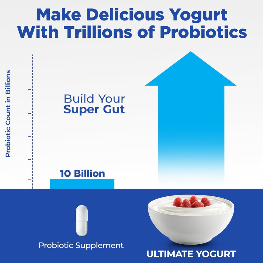 Make delicious yogurt with trillions of probiotics using the Ultimate Yogurt Maker