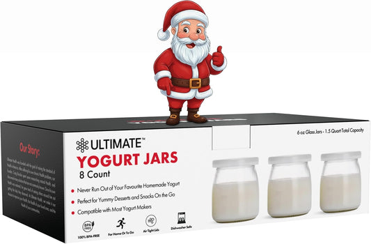 8 pieces Ultimate Yogurt Jars (6oz each)