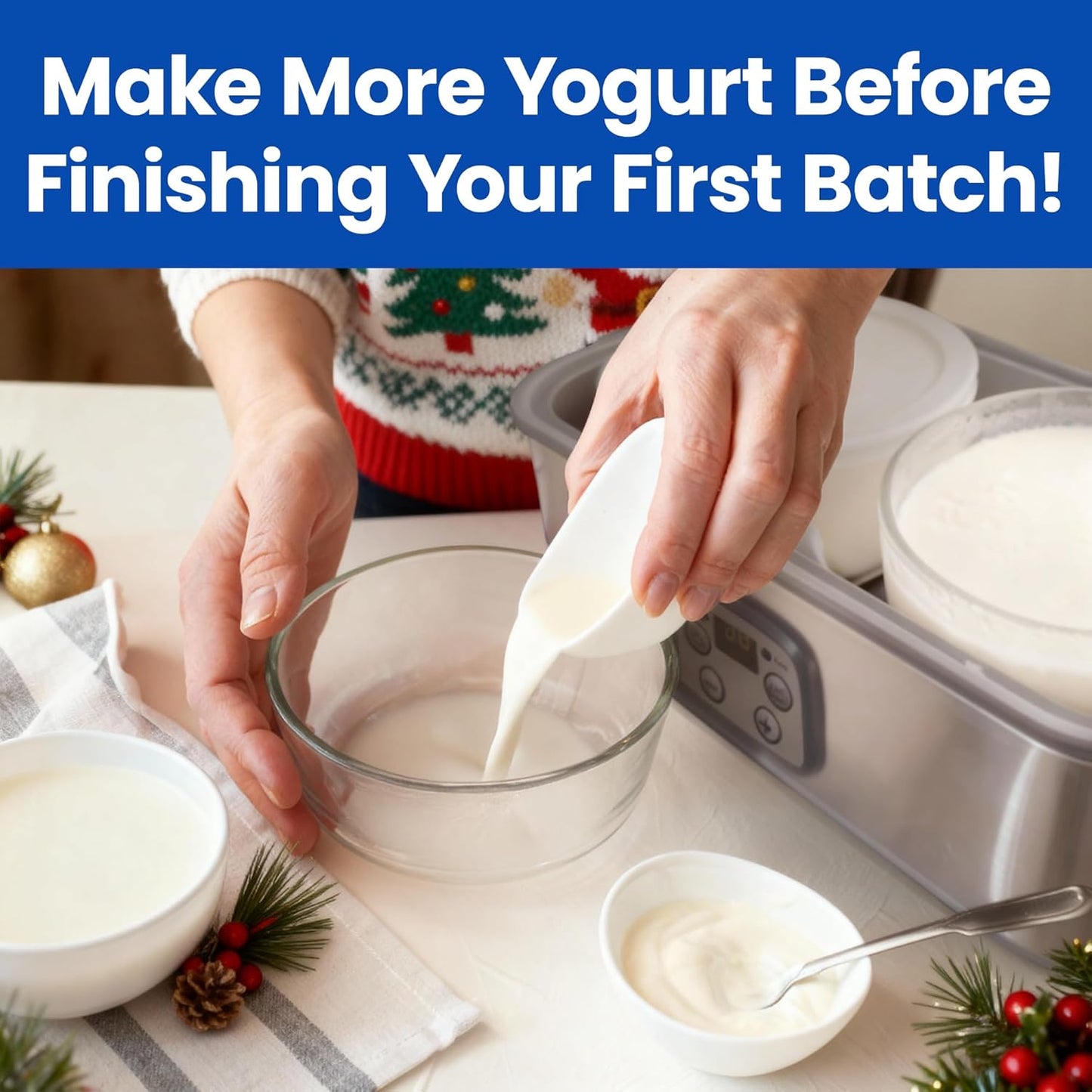 2 pieces Ultimate Yogurt Containers (1-quart each)