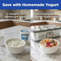 Save with homemade yogurt using the Ultimate Yogurt Maker