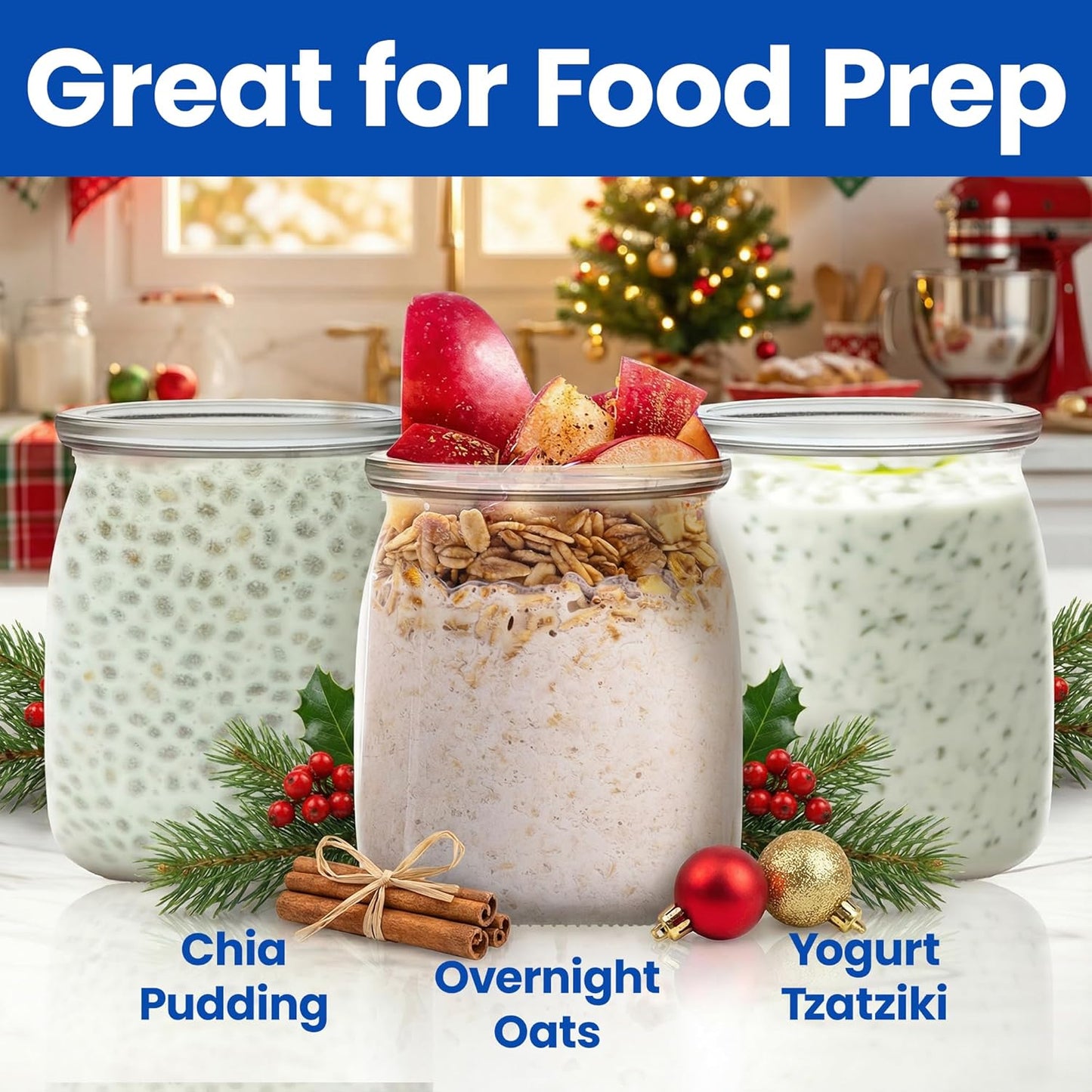 8 pieces Ultimate Yogurt Jars (6oz each)