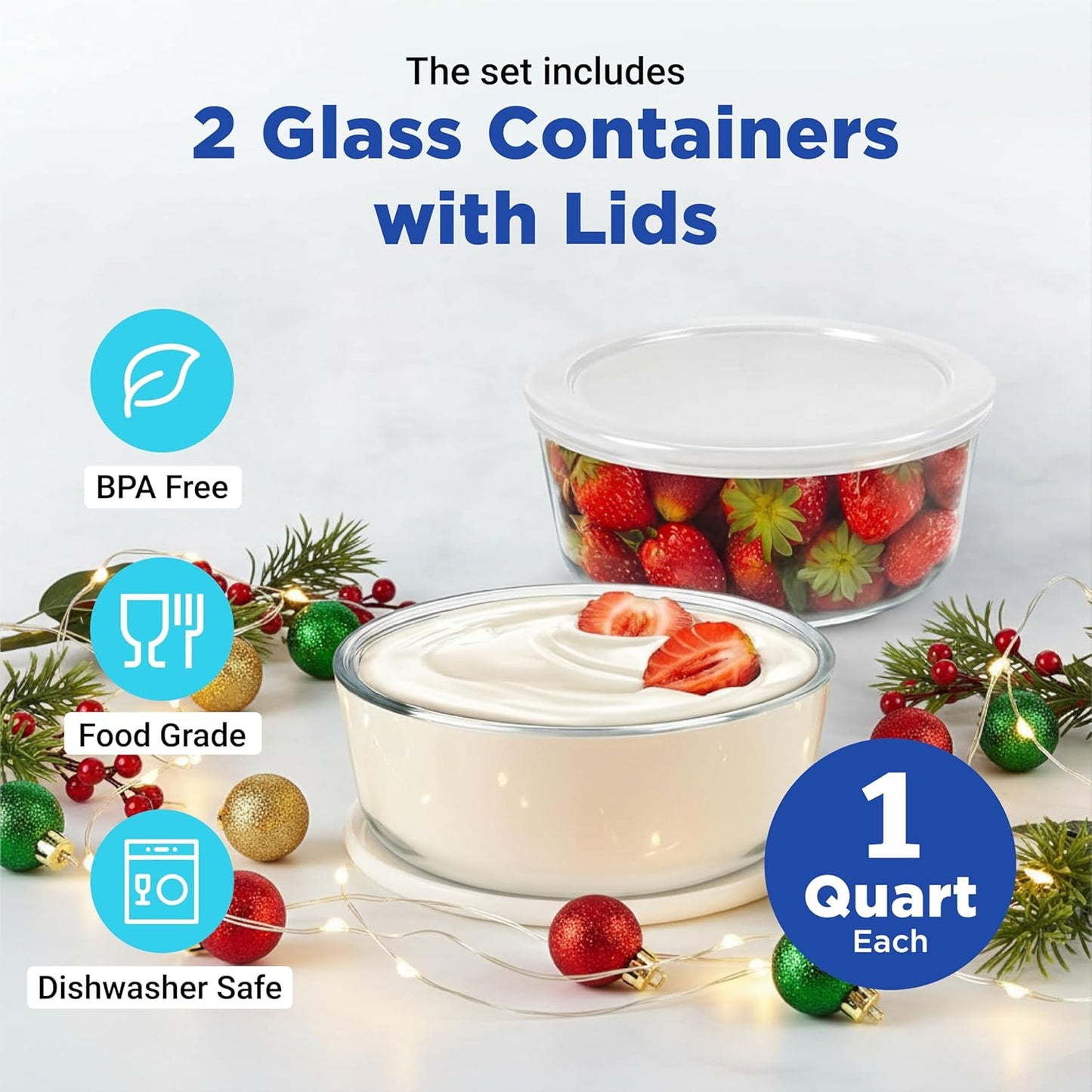 only-With 2 Containers - 1 Quart Each
