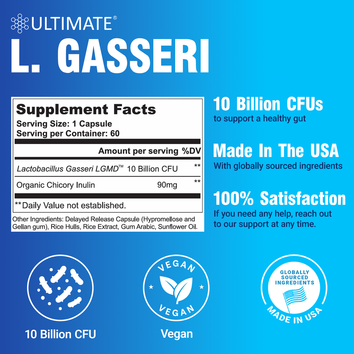 Ultimate L. Gasseri Probiotic Capsules
