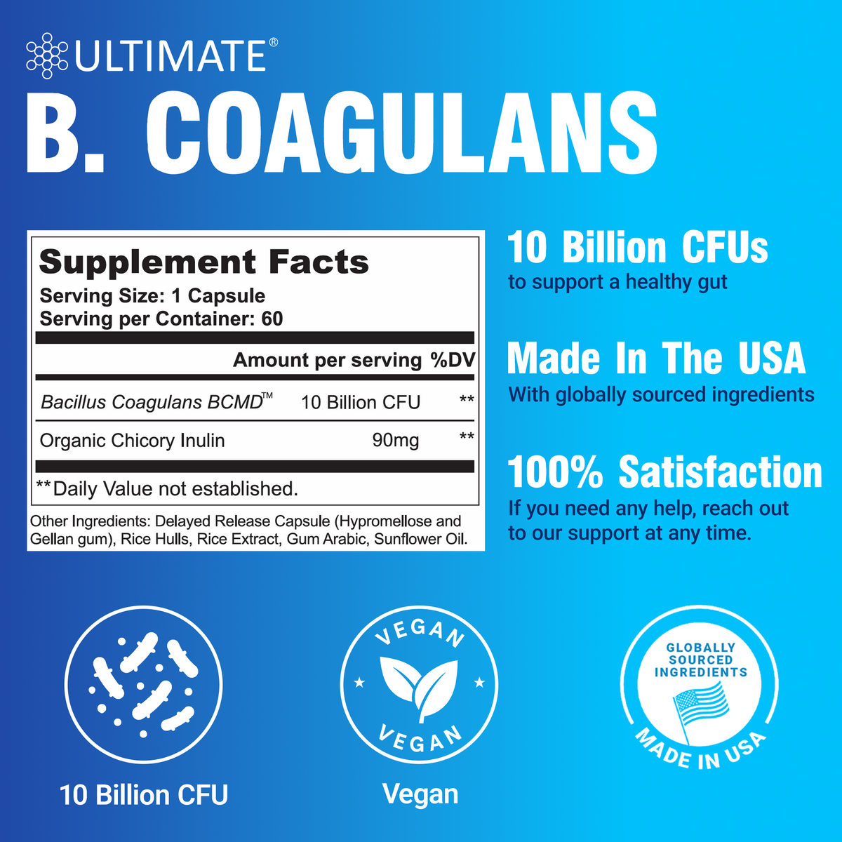 Ultimate B. Coagulans Probiotic Capsules